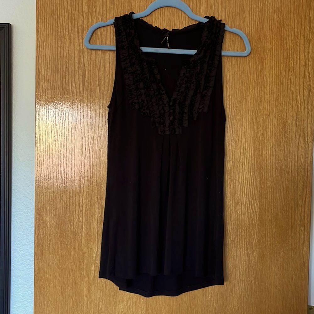 Lapis Black Tank Top